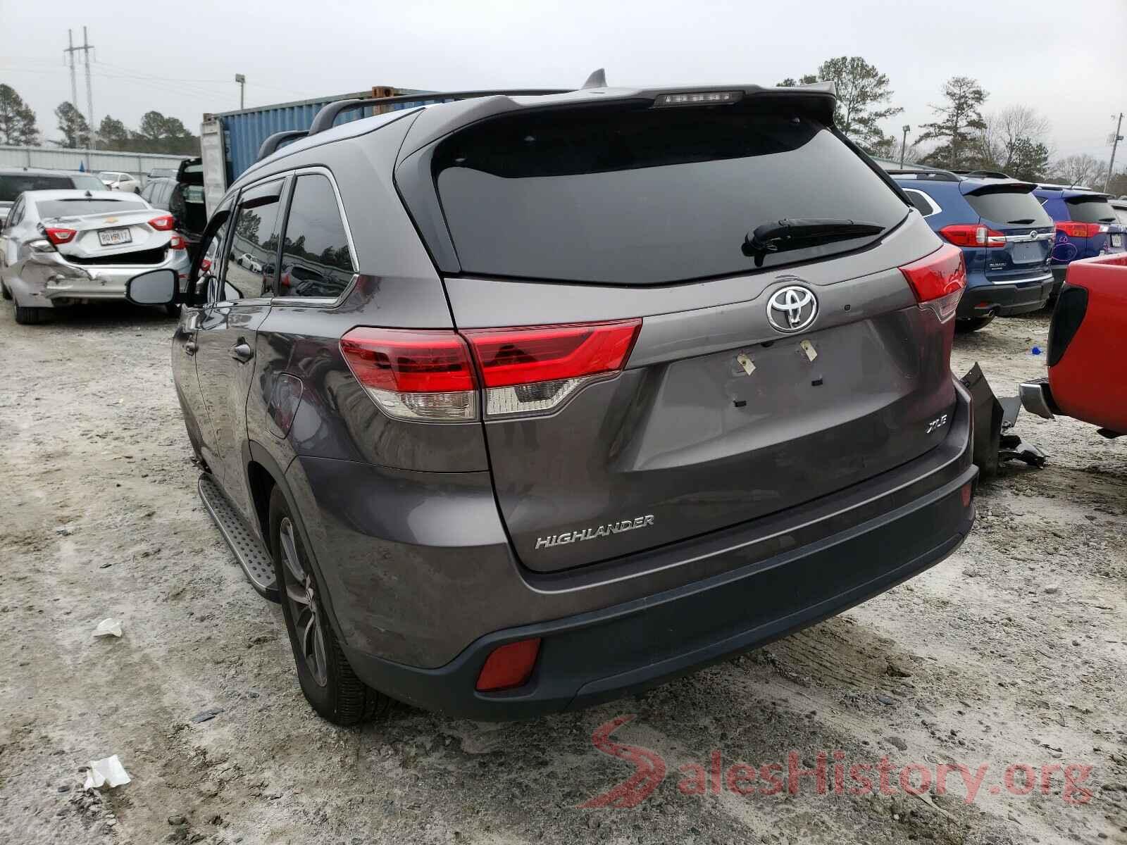 5TDKZRFH5KS315294 2019 TOYOTA HIGHLANDER