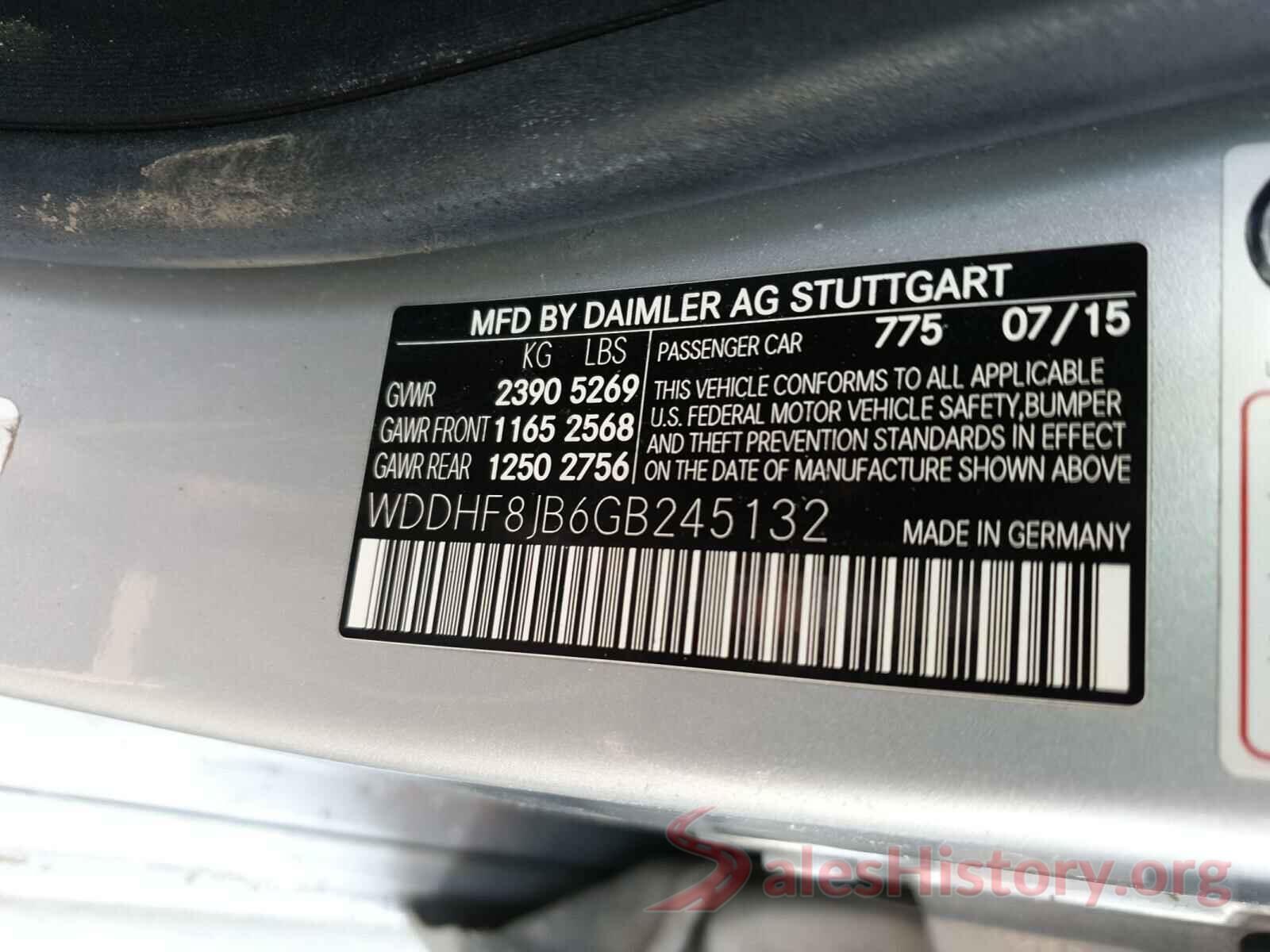 WDDHF8JB6GB245132 2016 MERCEDES-BENZ E CLASS