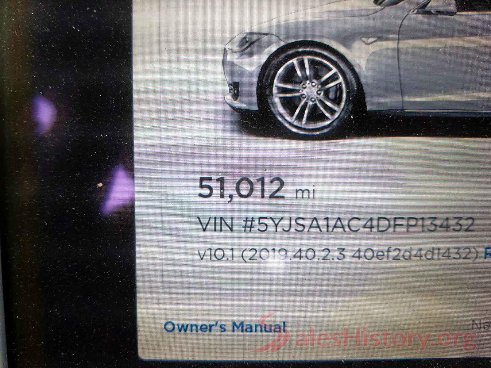 5YJSA1AC4DFP13432 2013 TESLA MODEL S