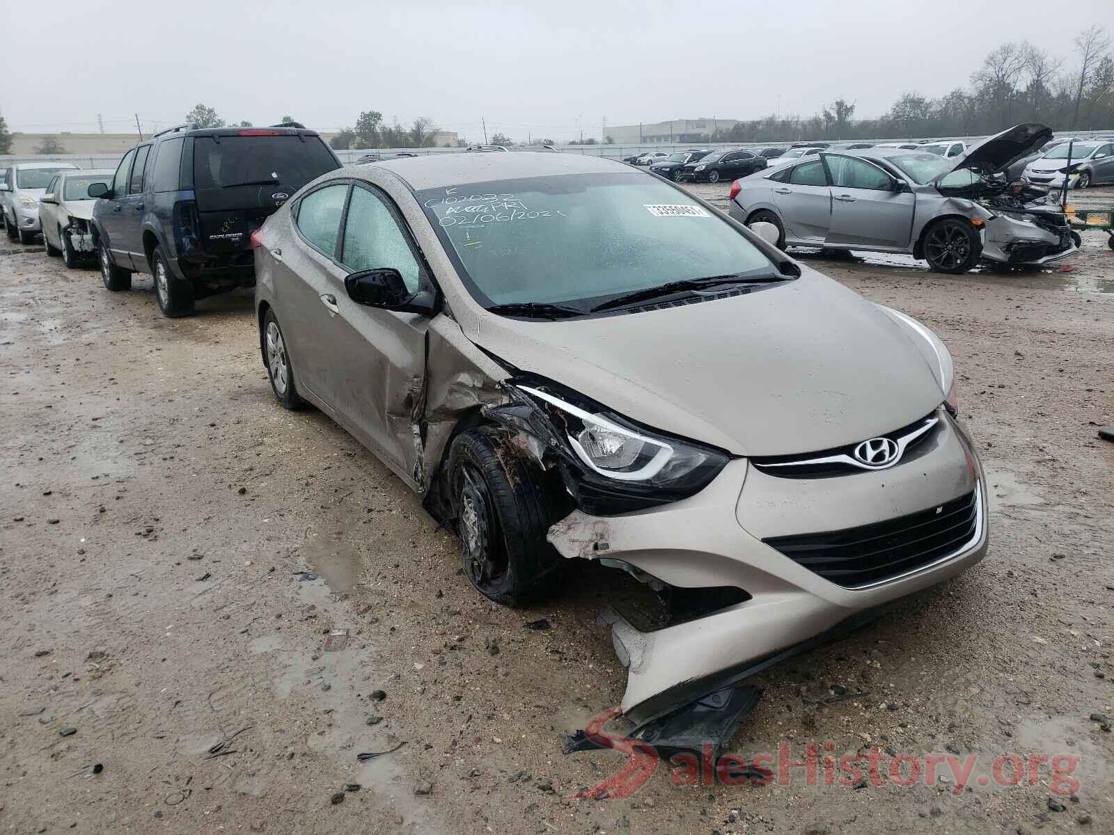 5NPDH4AE7GH768356 2016 HYUNDAI ELANTRA