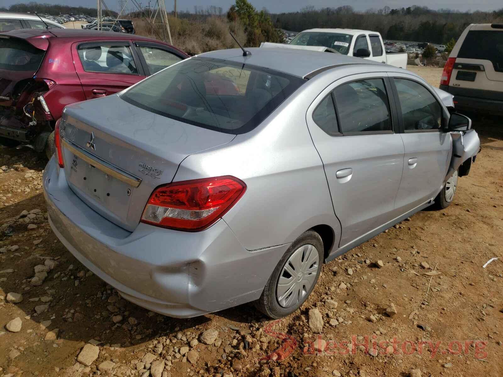 ML32F3FJ1KHF11512 2019 MITSUBISHI MIRAGE