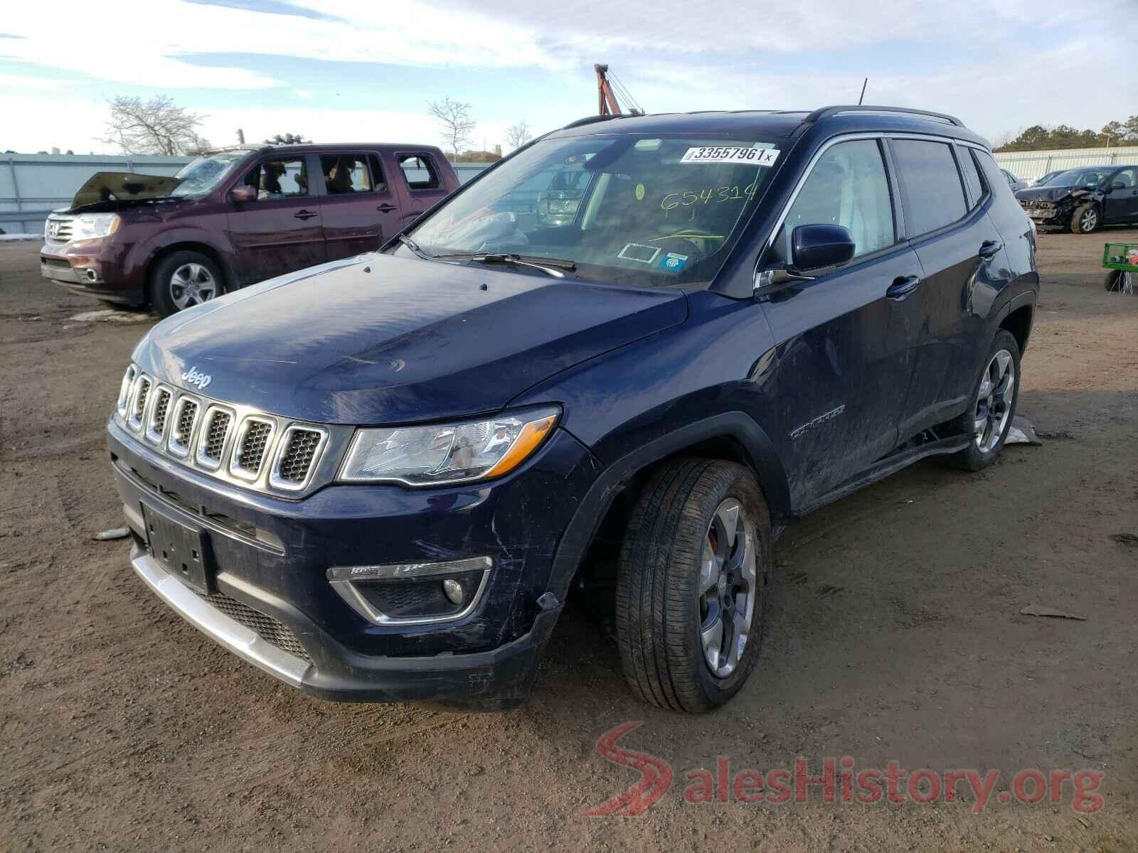 3C4NJDCB7KT654314 2019 JEEP COMPASS