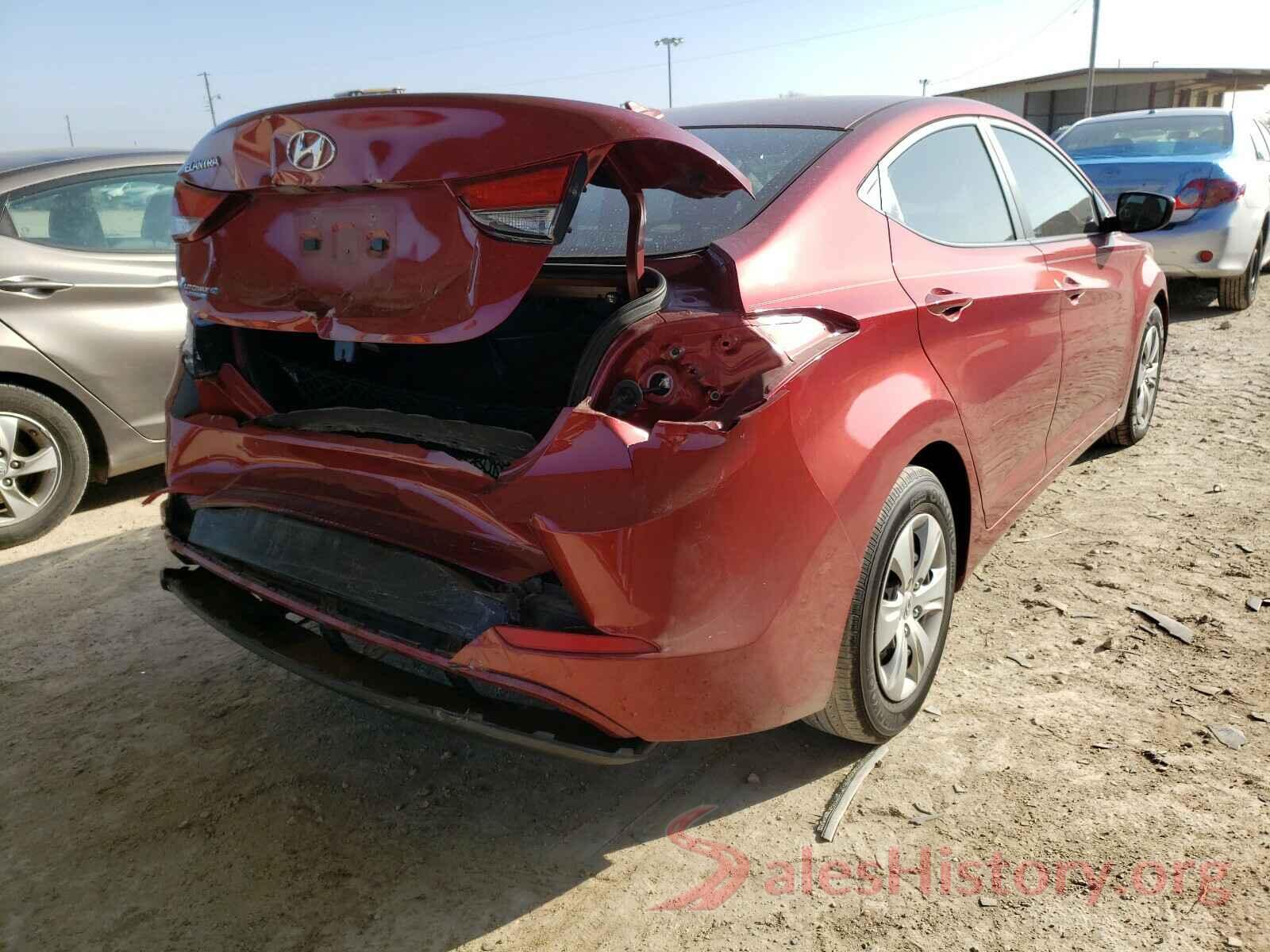 5NPDH4AE1GH747860 2016 HYUNDAI ELANTRA