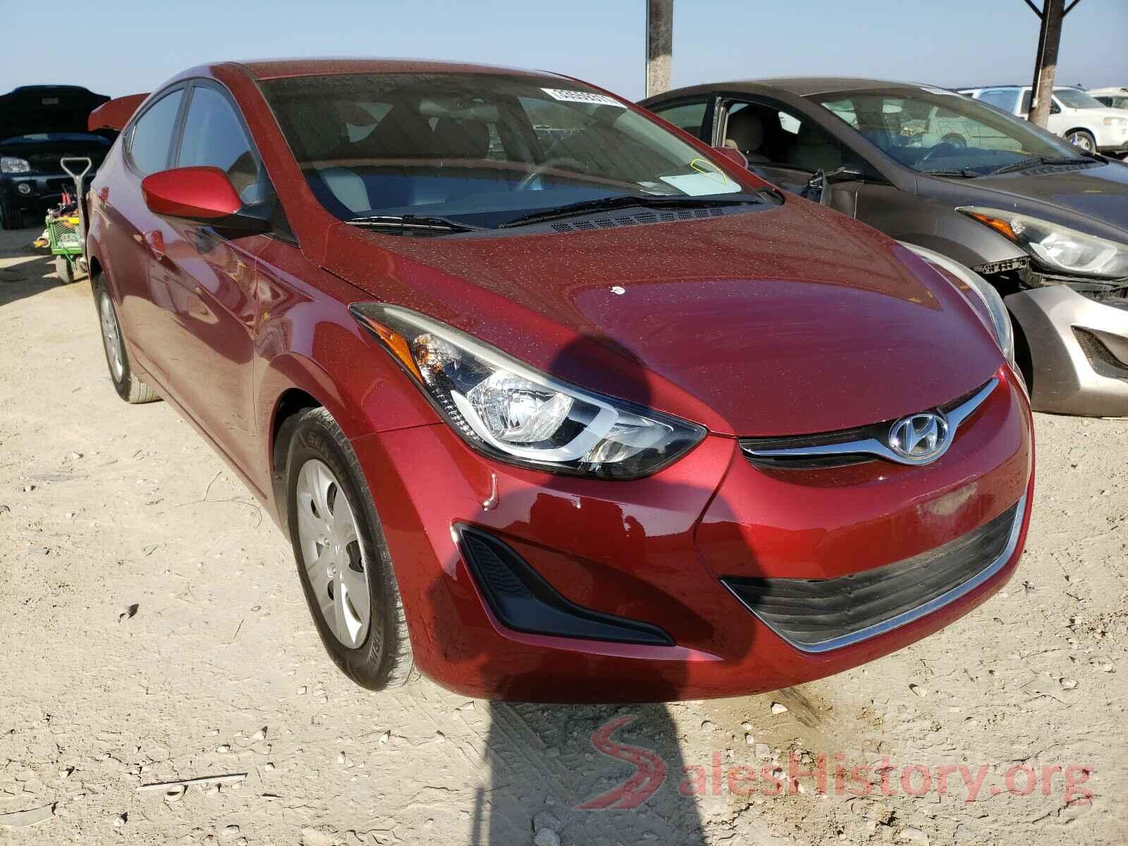 5NPDH4AE1GH747860 2016 HYUNDAI ELANTRA