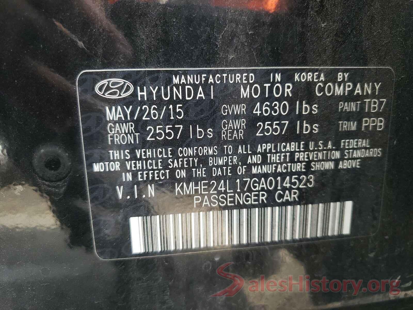 KMHE24L17GA014523 2016 HYUNDAI SONATA