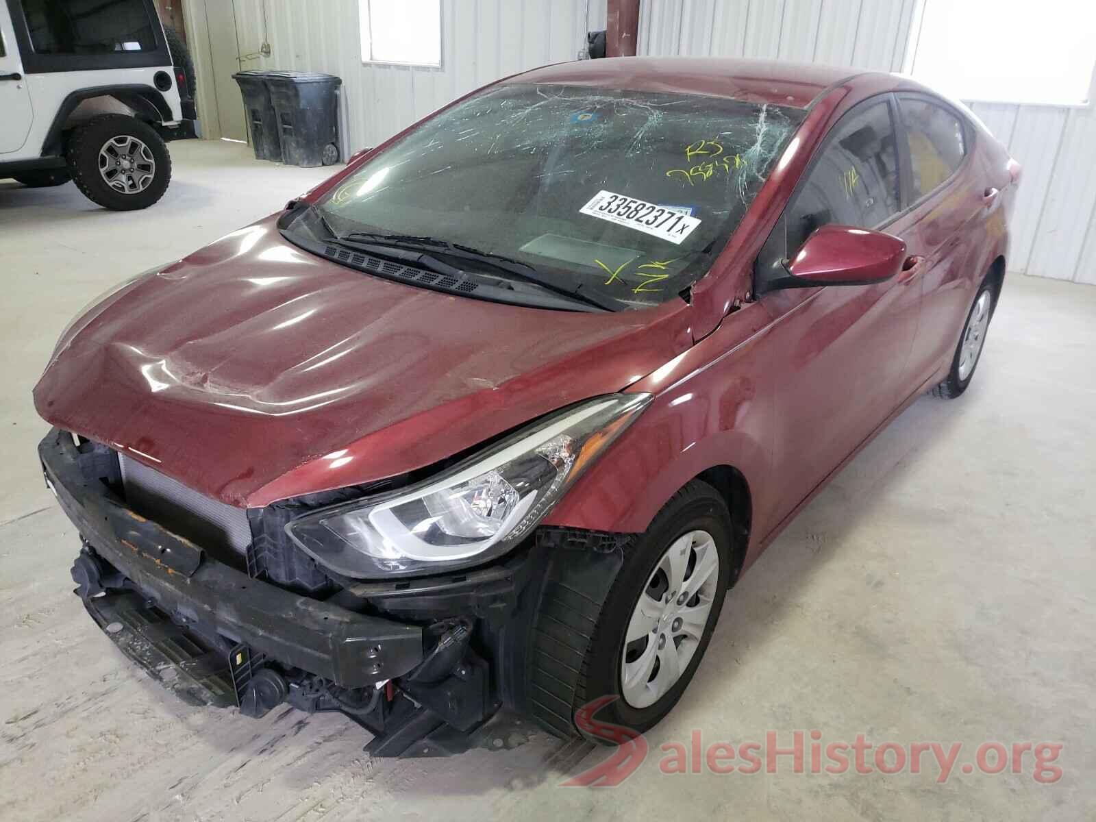 5NPDH4AE6GH758370 2016 HYUNDAI ELANTRA