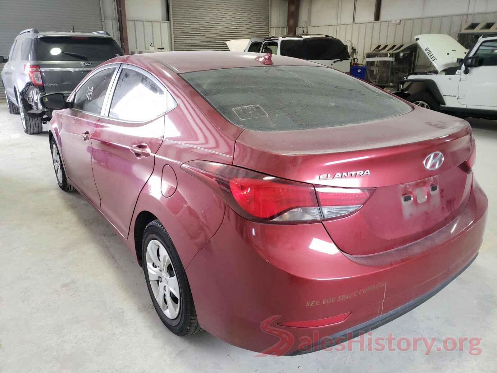 5NPDH4AE6GH758370 2016 HYUNDAI ELANTRA