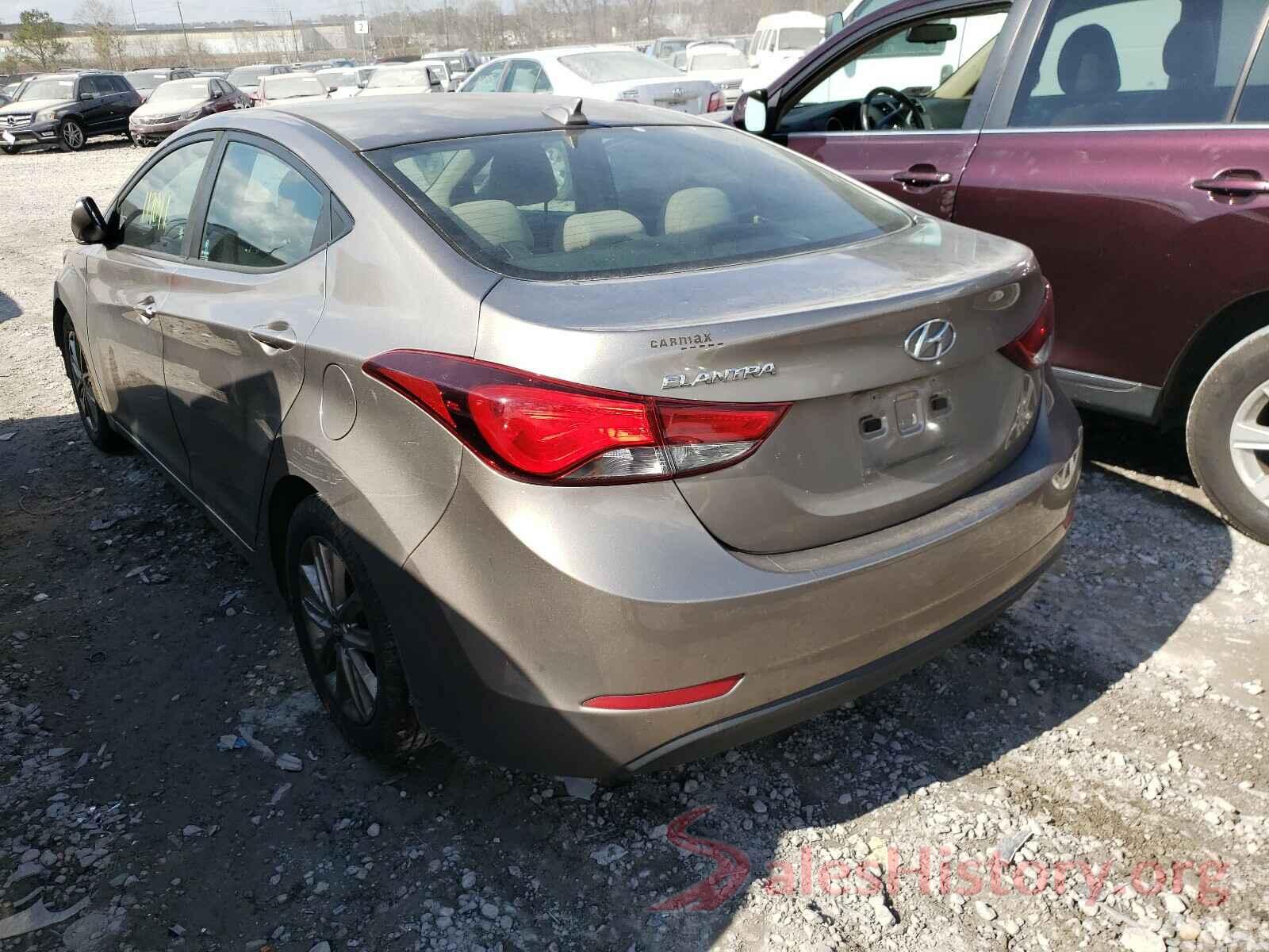 5NPDH4AEXGH743726 2016 HYUNDAI ELANTRA