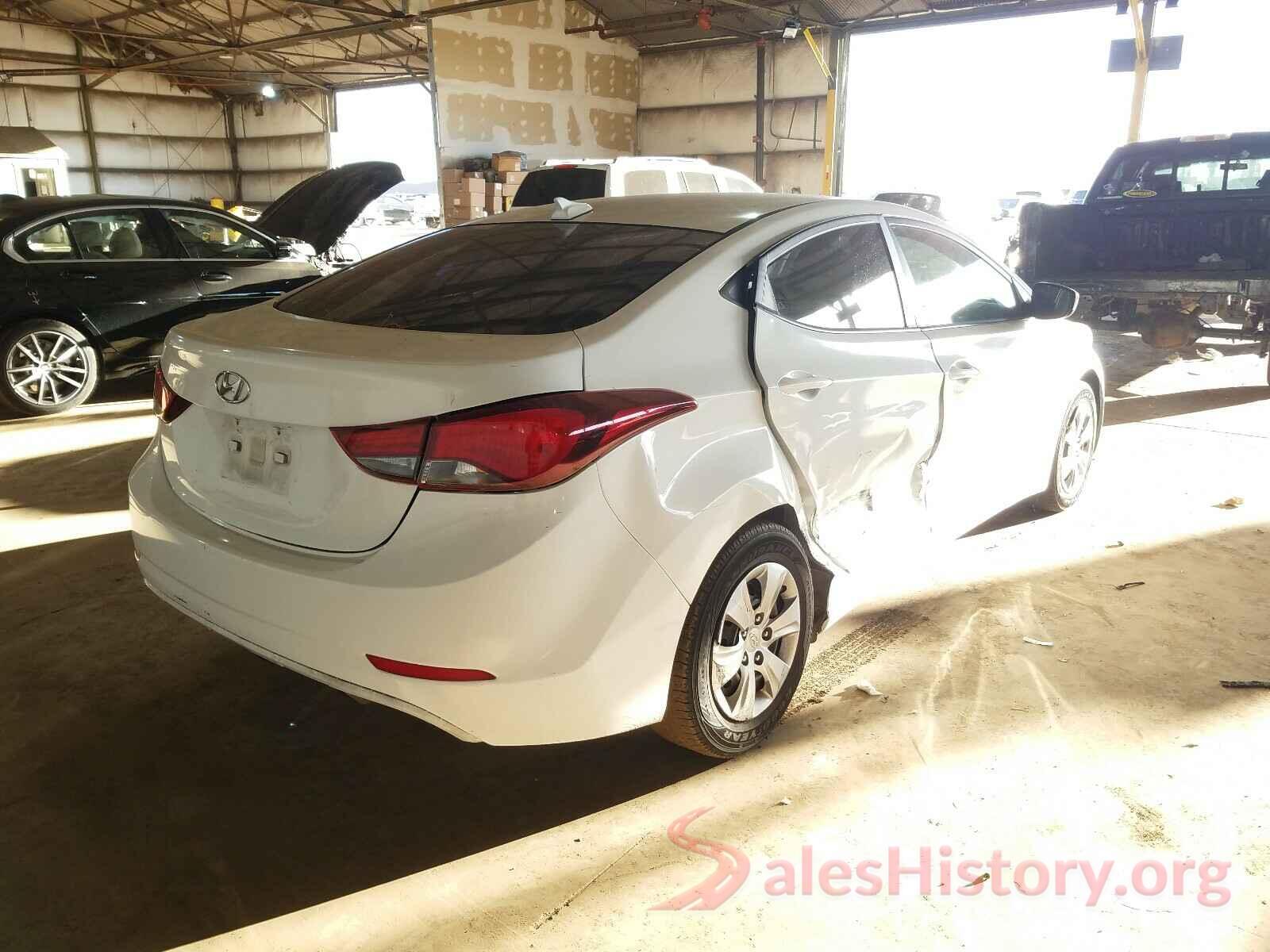 5NPDH4AEXGH702853 2016 HYUNDAI ELANTRA