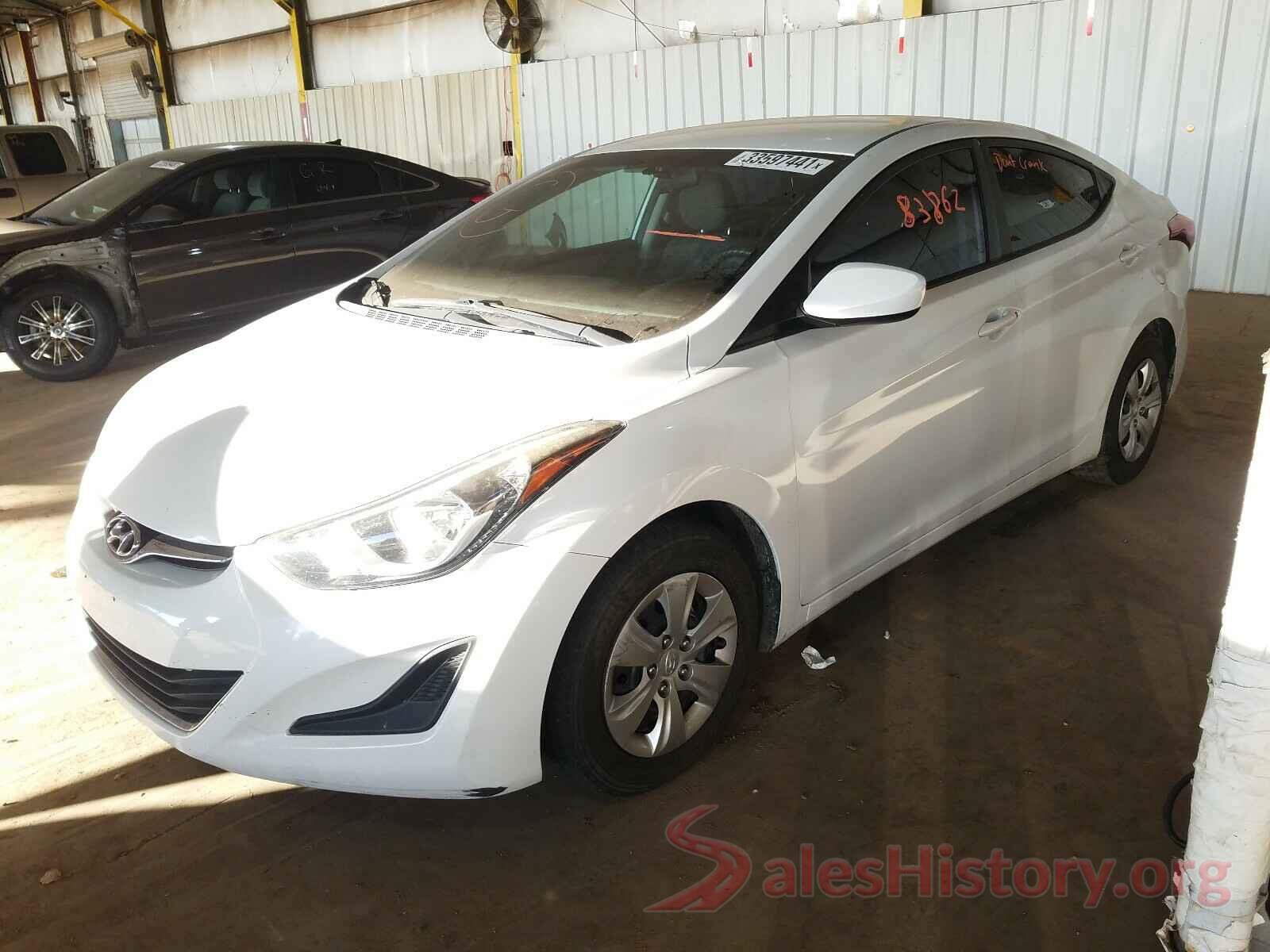 5NPDH4AEXGH702853 2016 HYUNDAI ELANTRA