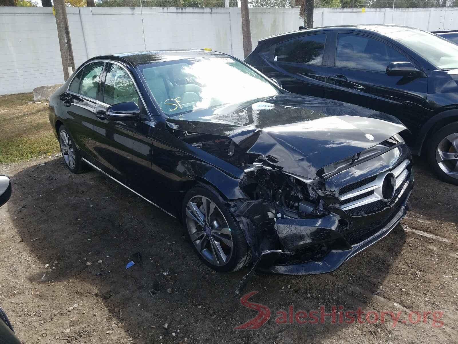 55SWF4JB4HU207650 2017 MERCEDES-BENZ C CLASS