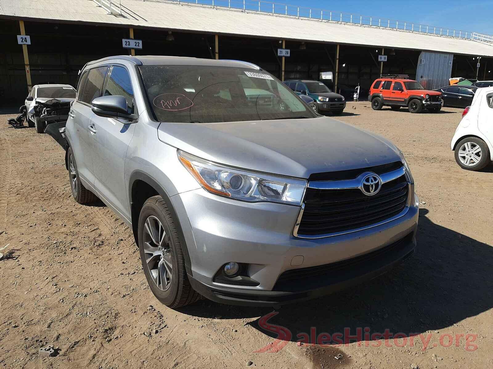 5TDJKRFH4GS244760 2016 TOYOTA HIGHLANDER