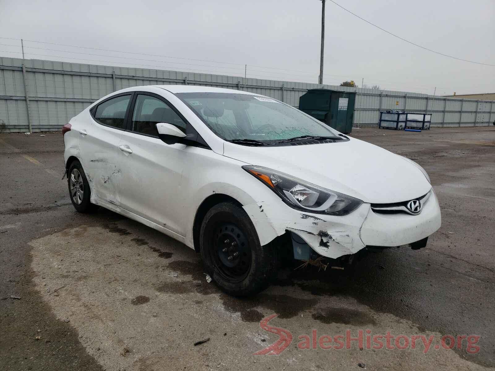 5NPDH4AEXGH758100 2016 HYUNDAI ELANTRA