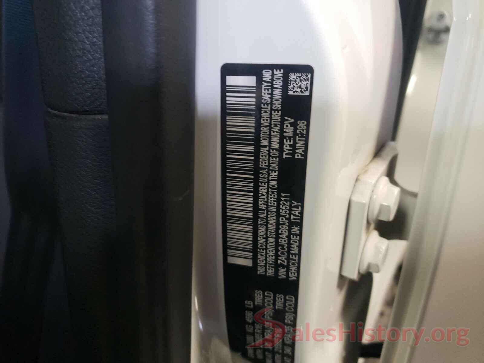 ZACCJBAB9JPJ55211 2018 JEEP RENEGADE