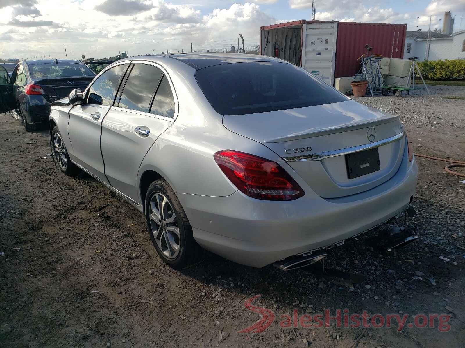 55SWF4KB3HU227872 2017 MERCEDES-BENZ C CLASS