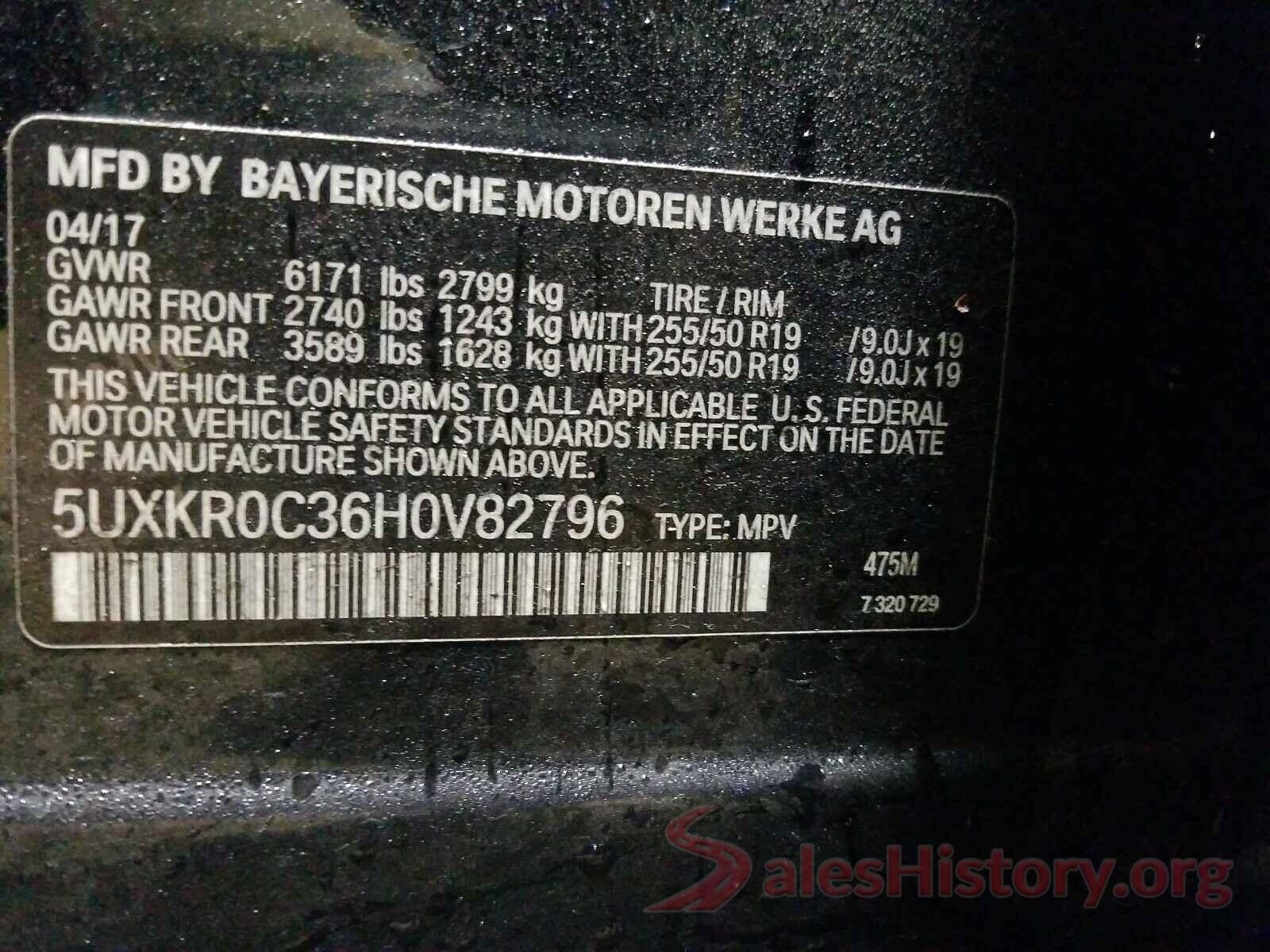 5UXKR0C36H0V82796 2017 BMW X5