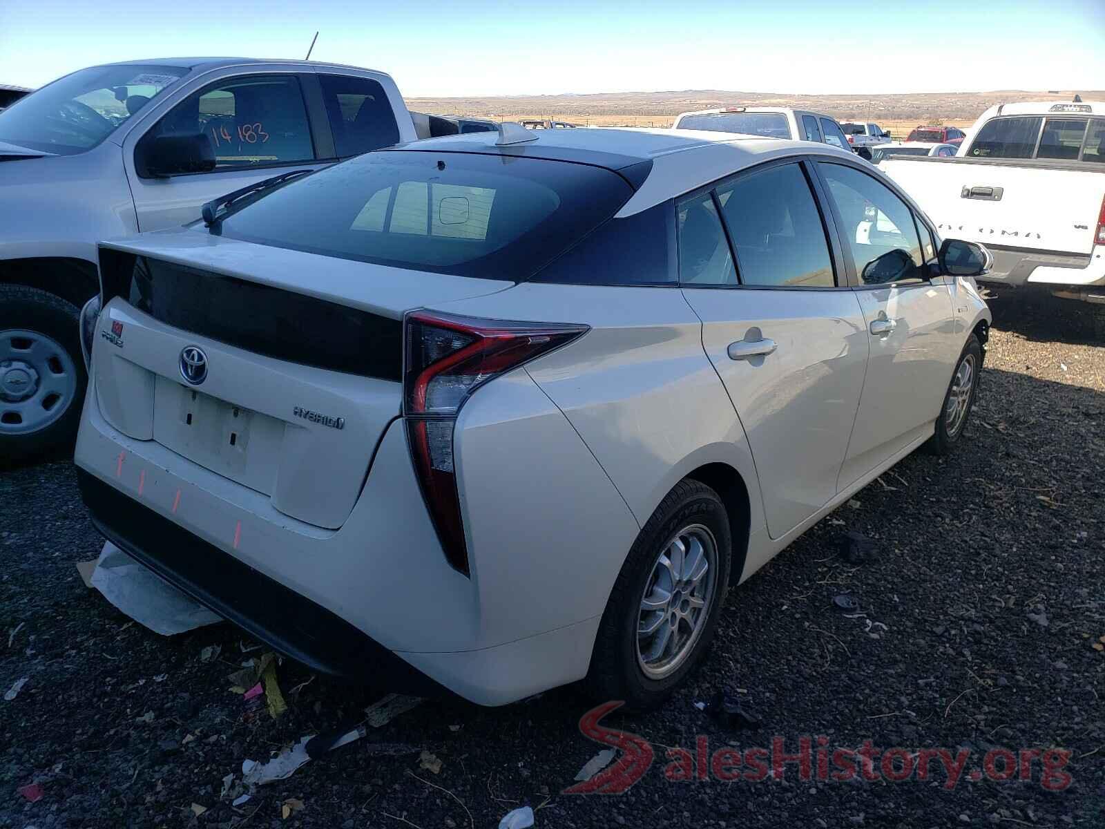 JTDKARFU2G3010509 2016 TOYOTA PRIUS