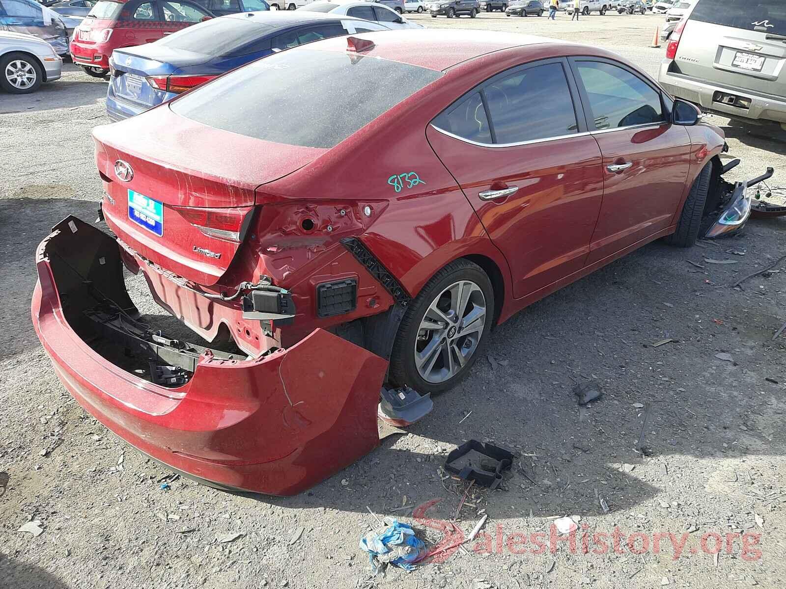 KMHD84LF2HU263625 2017 HYUNDAI ELANTRA