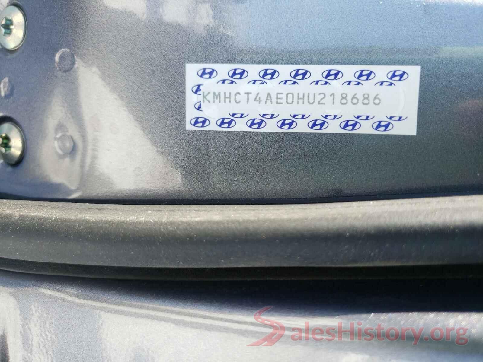 KMHCT4AE0HU218686 2017 HYUNDAI ACCENT