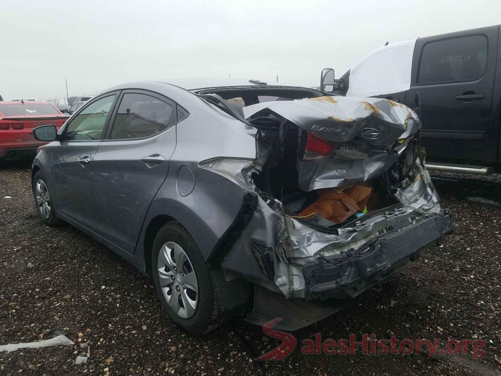 5NPDH4AE4GH696869 2016 HYUNDAI ELANTRA