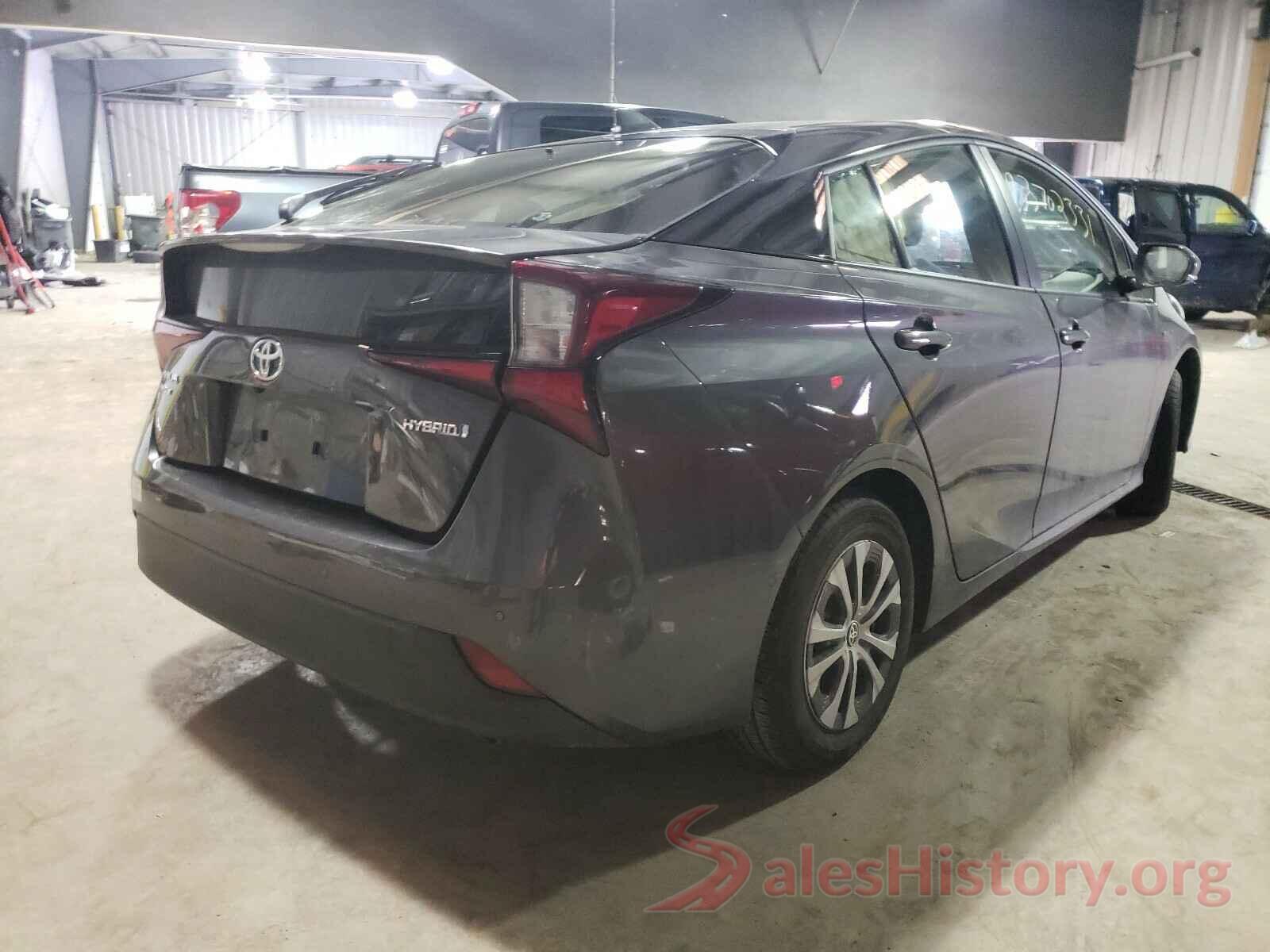 JTDL9RFU7K3008406 2019 TOYOTA PRIUS