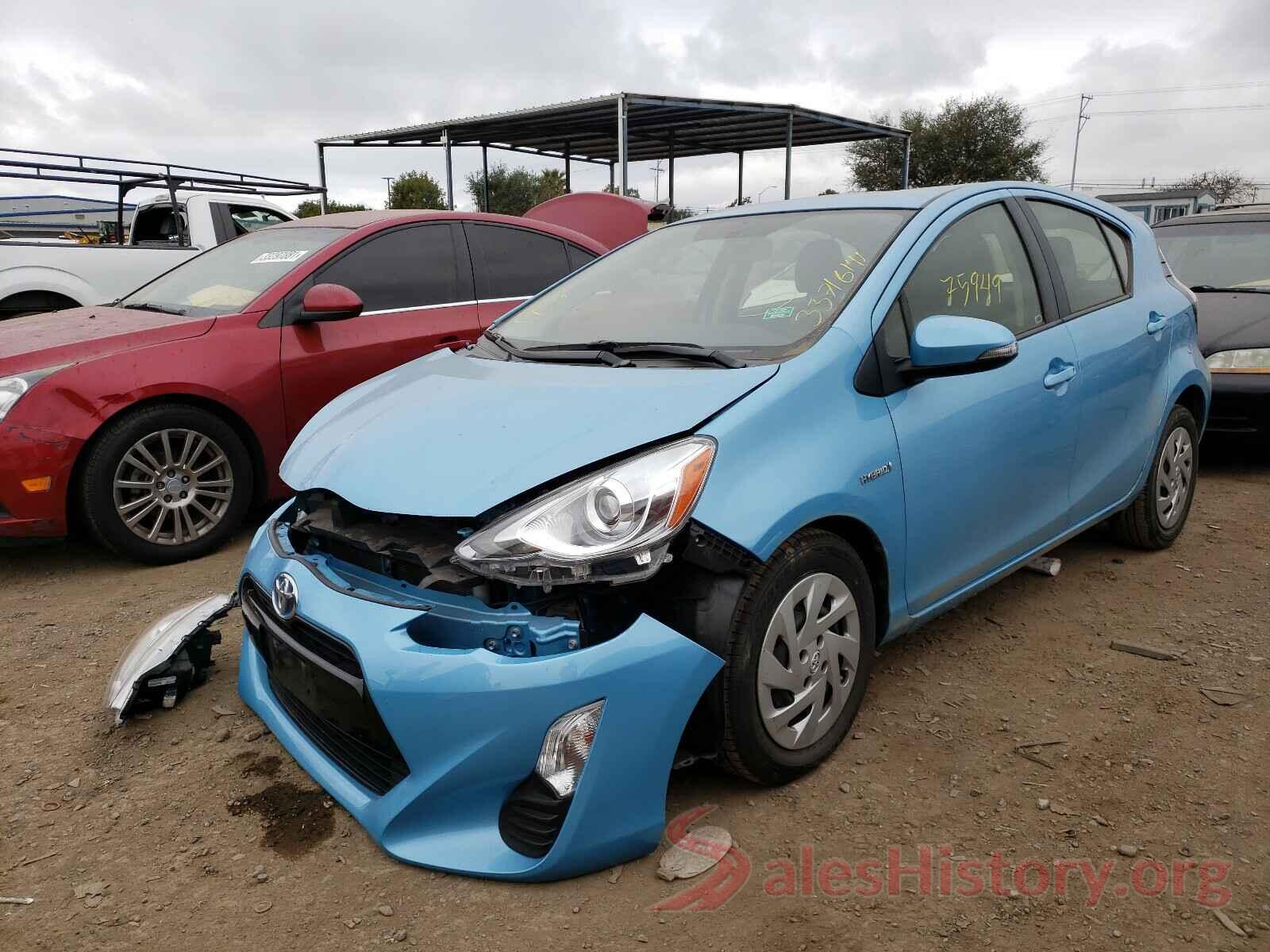 JTDKDTB31G1122991 2016 TOYOTA PRIUS