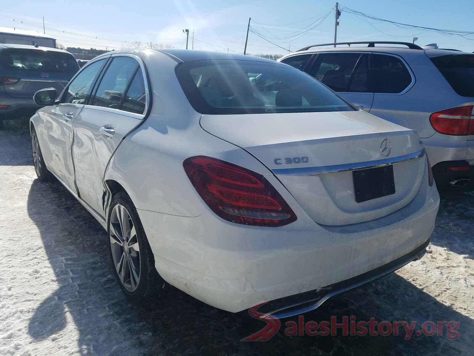 55SWF4KBXHU187242 2017 MERCEDES-BENZ C CLASS