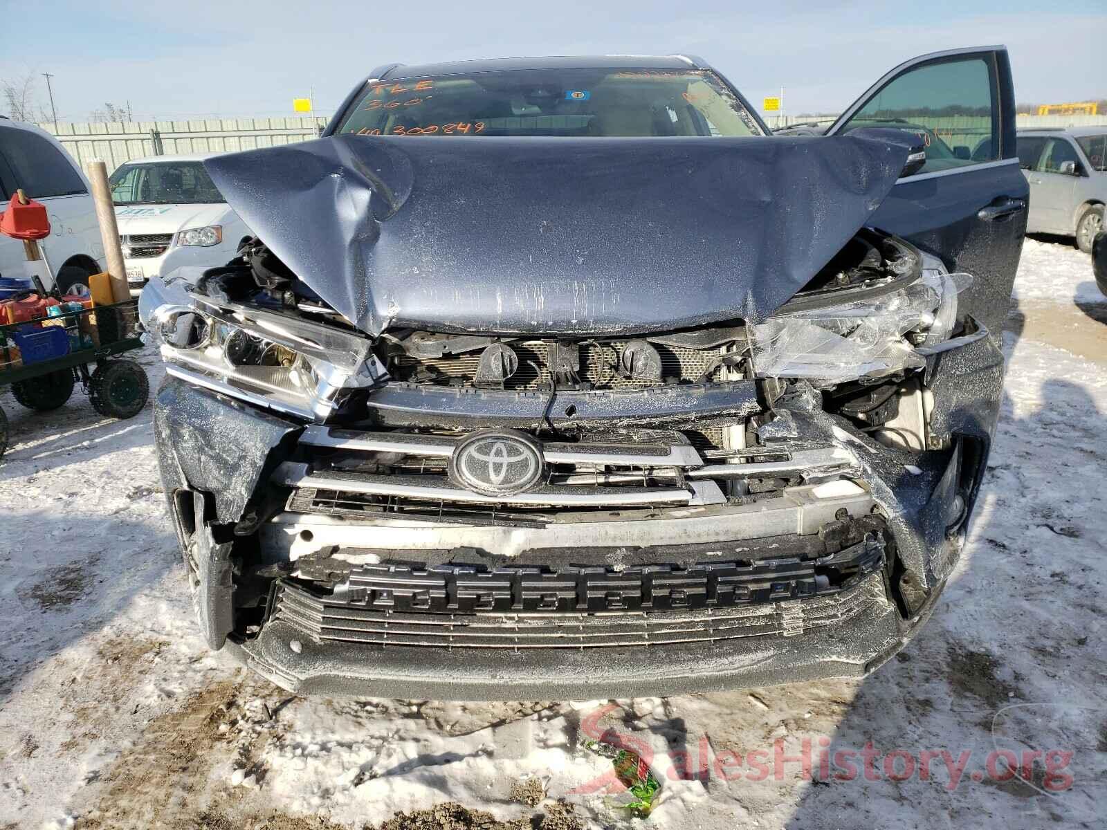 5TDKZRFH4KS300849 2019 TOYOTA HIGHLANDER