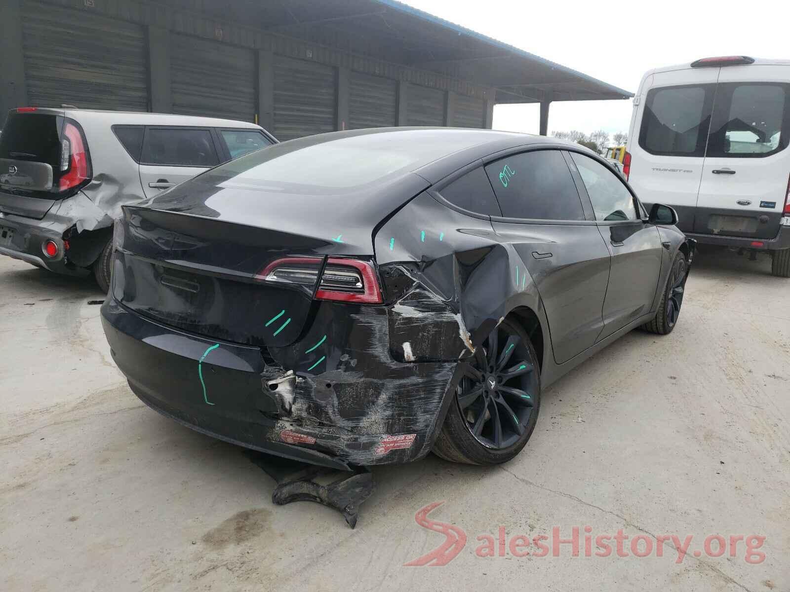 5YJ3E1EA7JF004460 2018 TESLA MODEL 3