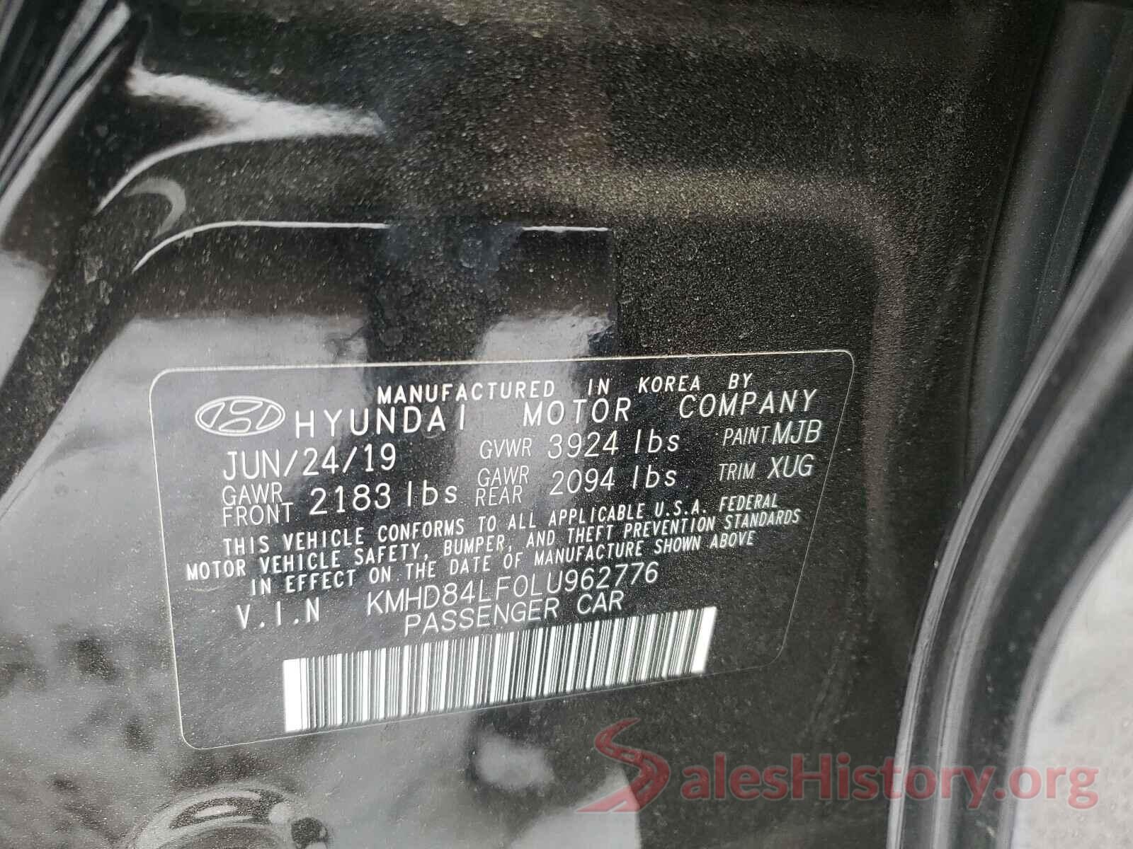 KMHD84LF0LU962776 2020 HYUNDAI ELANTRA