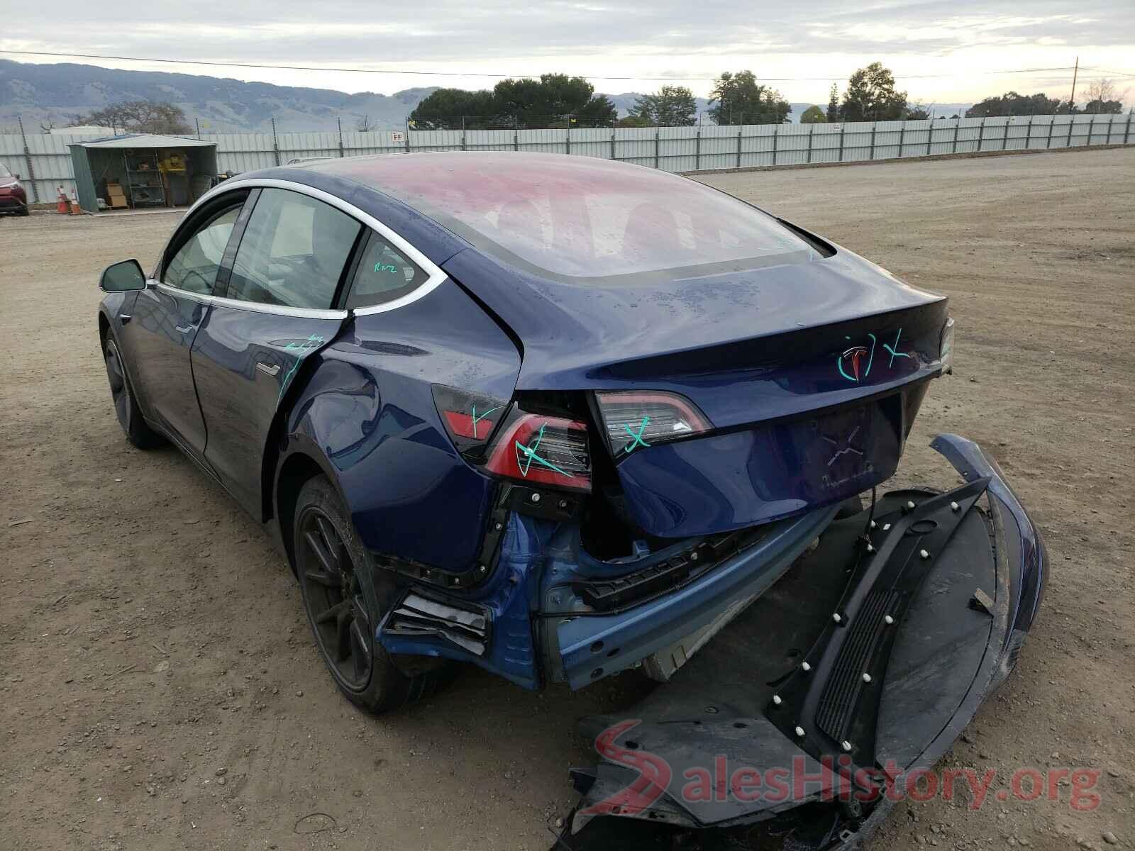 5YJ3E1EA6JF007267 2018 TESLA MODEL 3