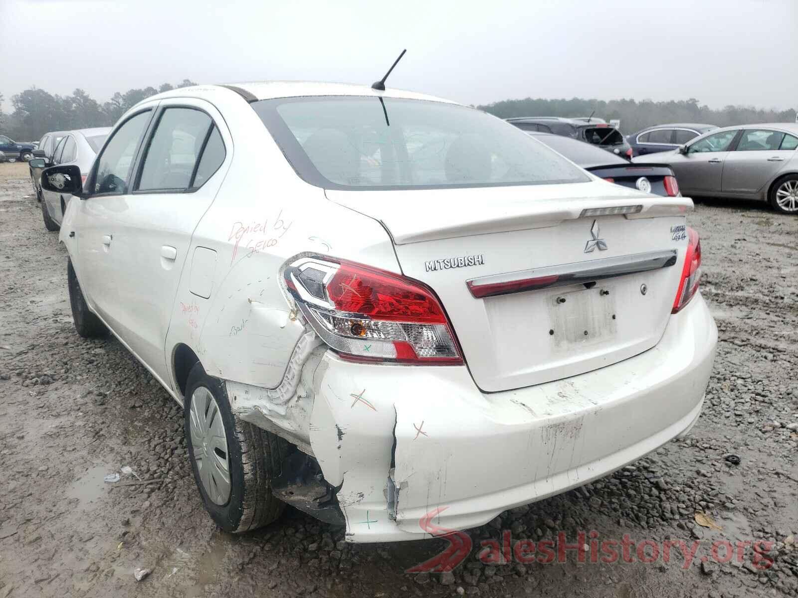 ML32F3FJ1HHF16105 2017 MITSUBISHI MIRAGE