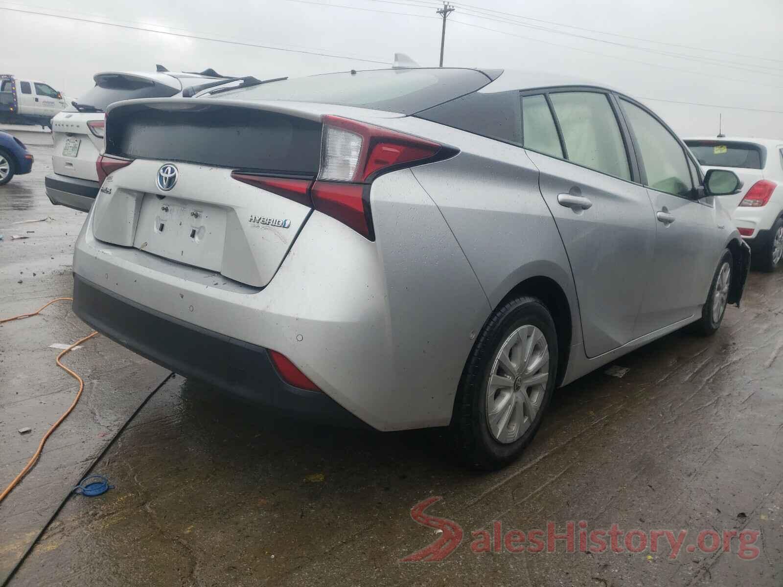 JTDKARFU1K3070418 2019 TOYOTA PRIUS