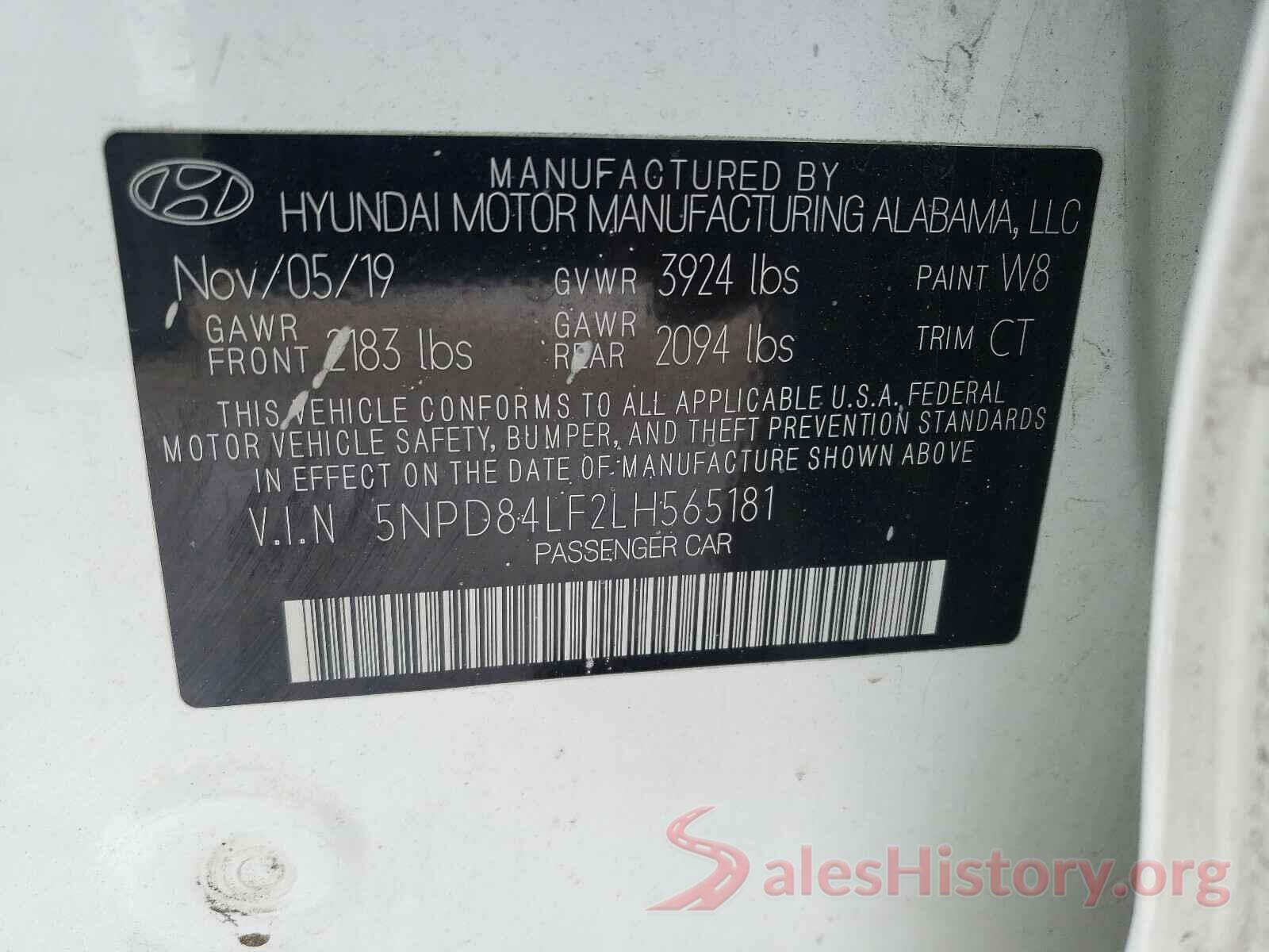 5NPD84LF2LH565181 2020 HYUNDAI ELANTRA