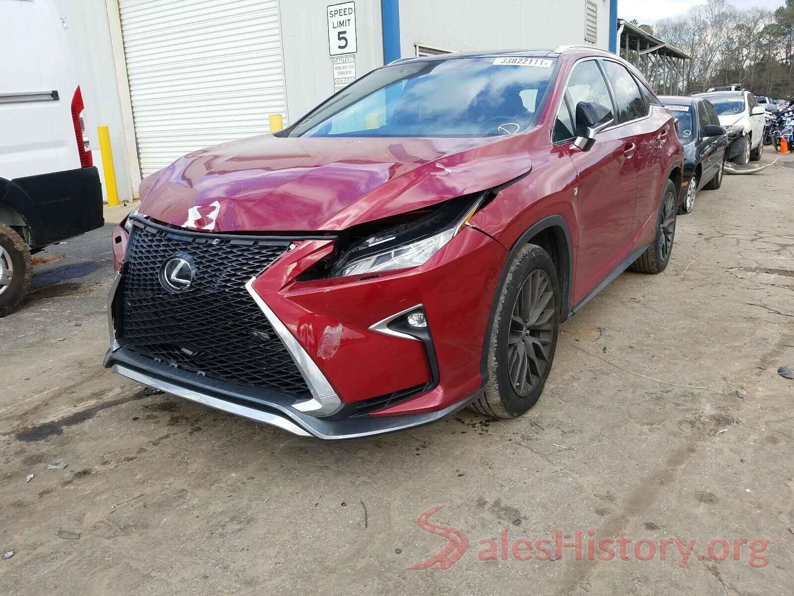 2T2BZMCA2GC001530 2016 LEXUS RX350