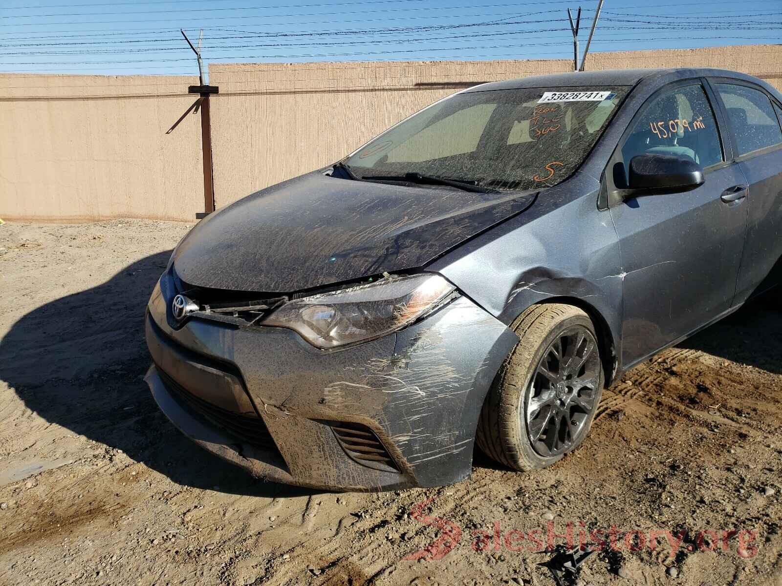 5YFBURHE0GP502864 2016 TOYOTA COROLLA