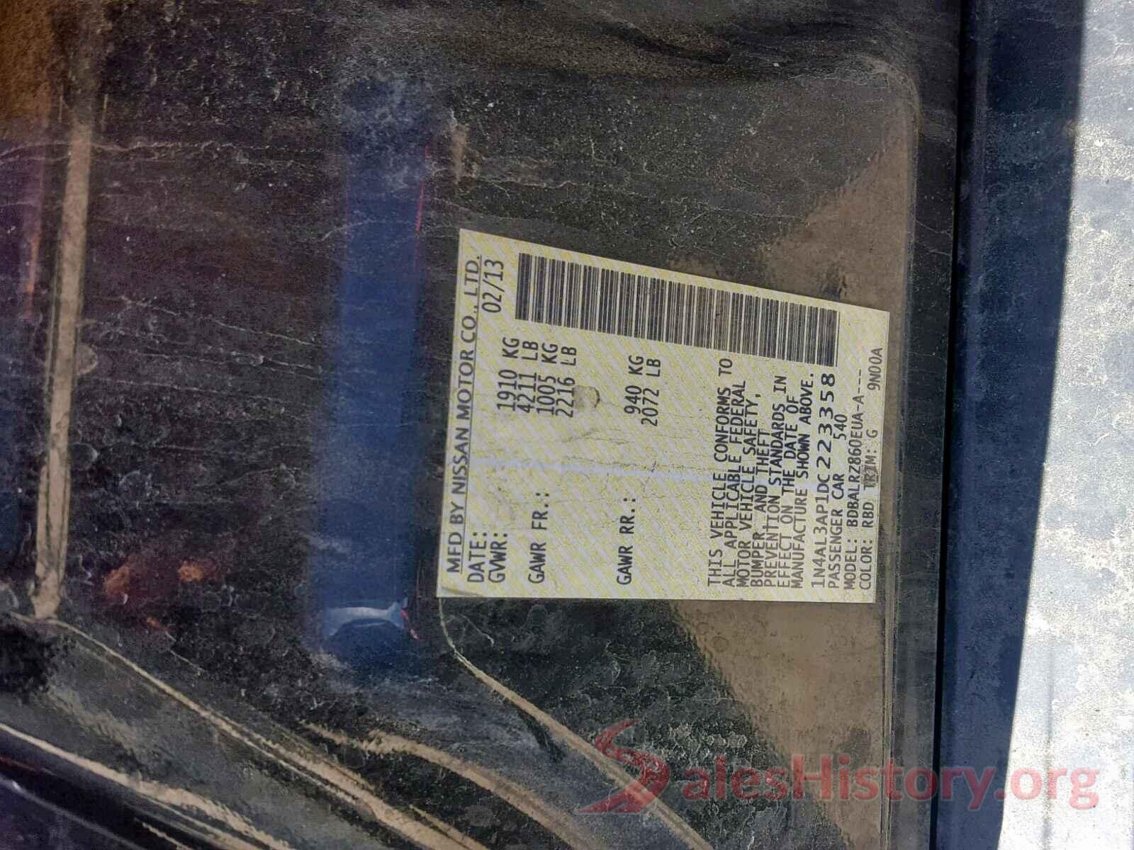 1N4AL3AP1DC223358 2013 NISSAN ALTIMA