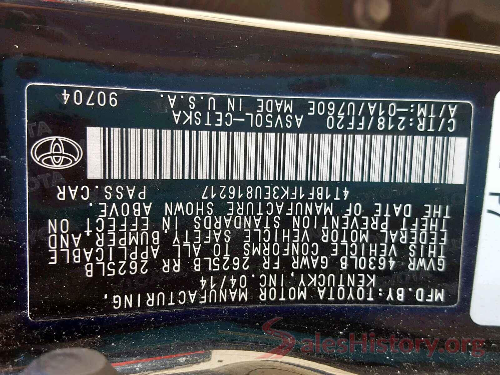 4T1BF1FK3EU816217 2014 TOYOTA CAMRY