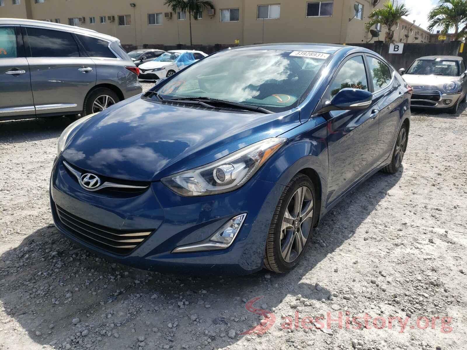 KMHDH4AH8GU481376 2016 HYUNDAI ELANTRA