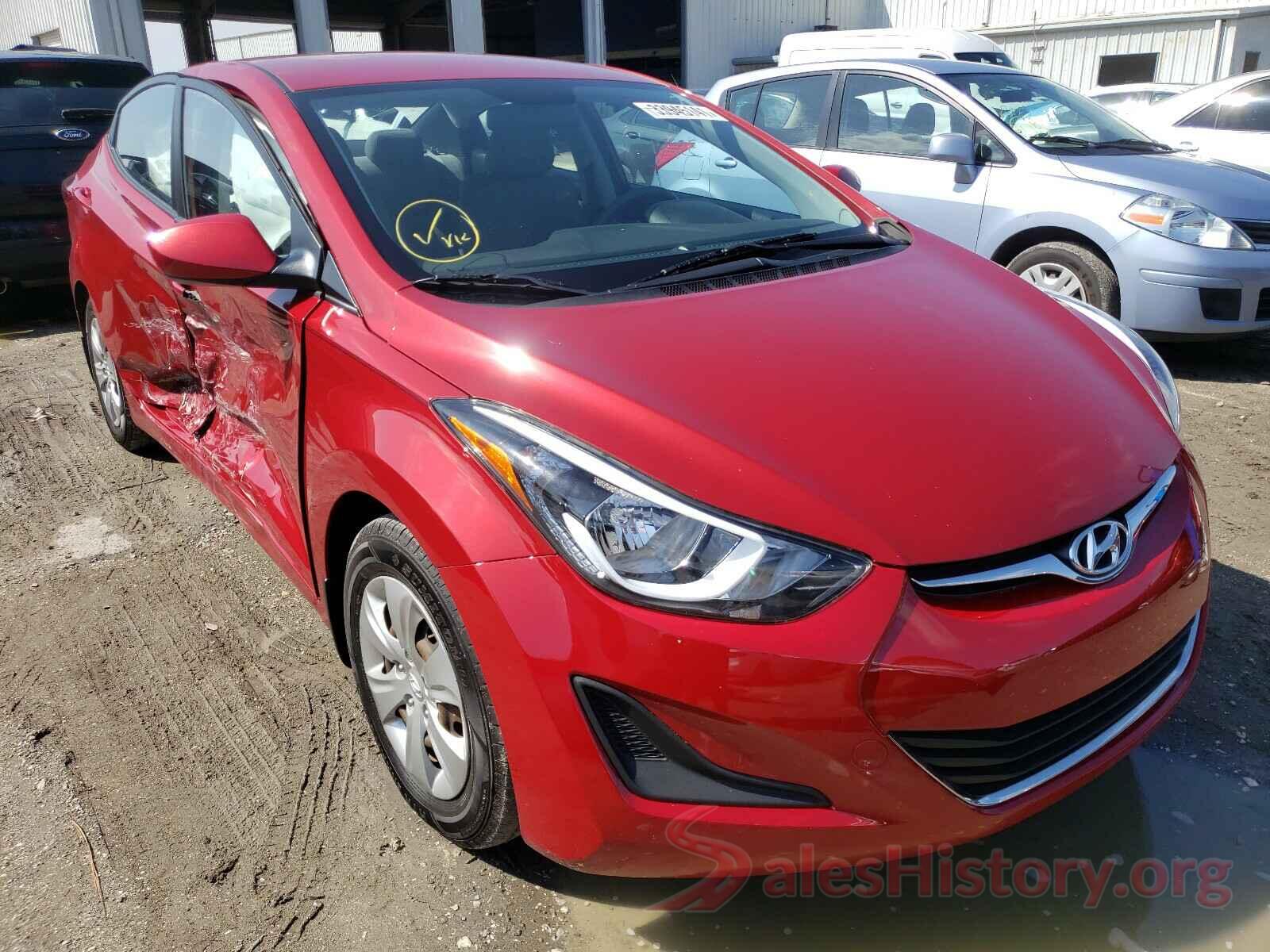 KMHDH4AE1GU643354 2016 HYUNDAI ELANTRA