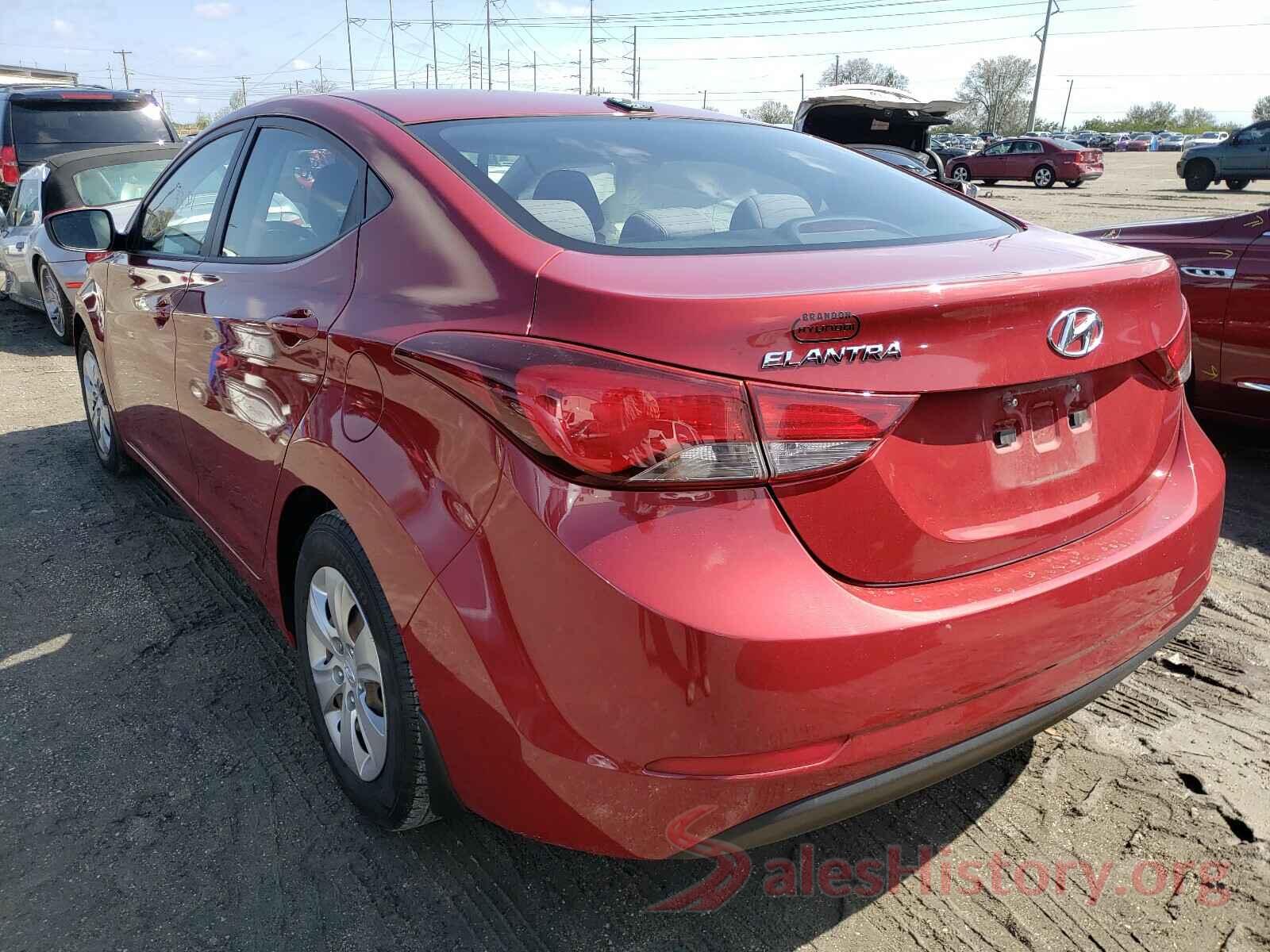 KMHDH4AE1GU643354 2016 HYUNDAI ELANTRA