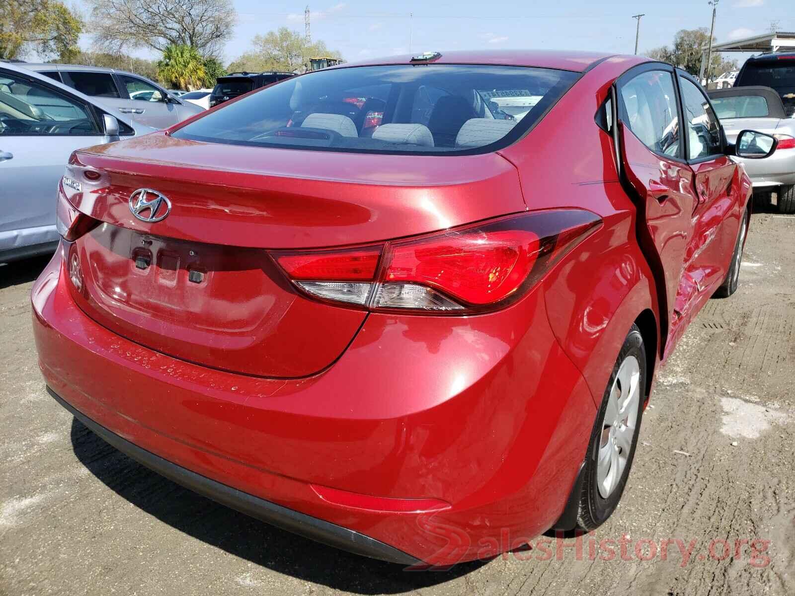 KMHDH4AE1GU643354 2016 HYUNDAI ELANTRA