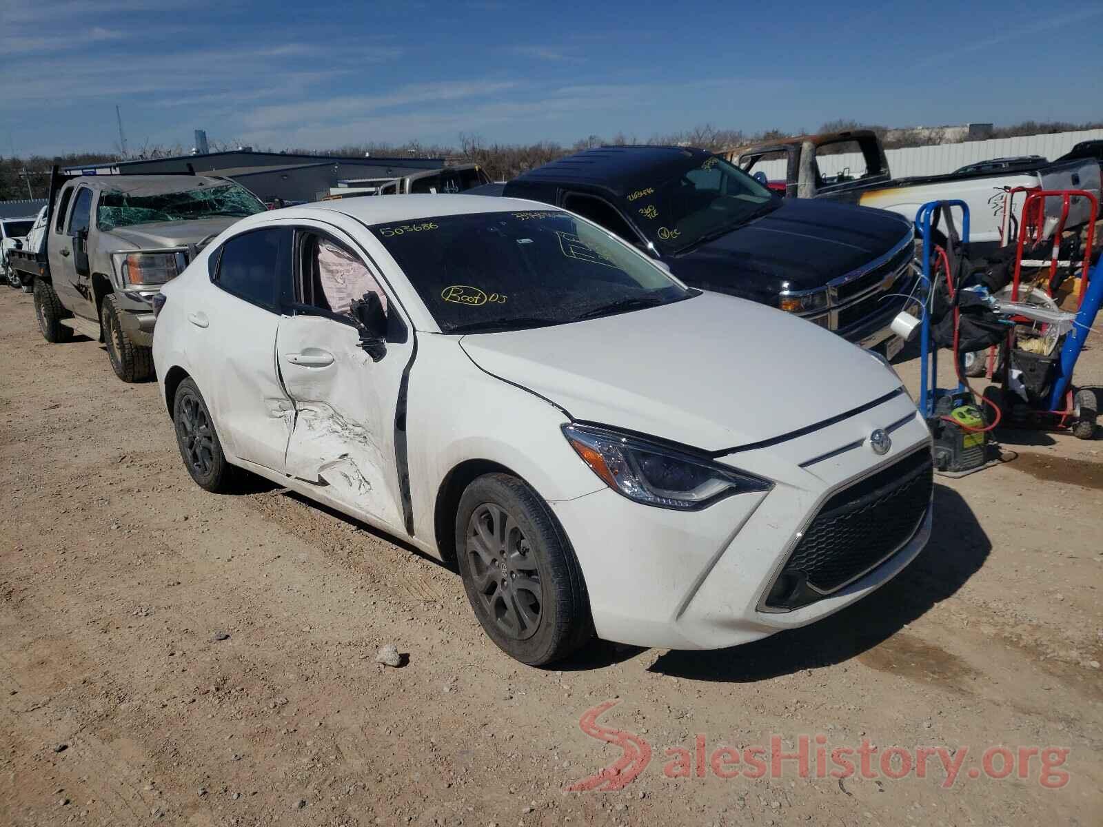 3MYDLBYV0KY503686 2019 TOYOTA YARIS