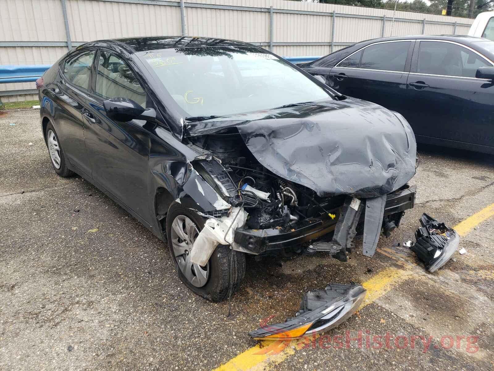 5NPDH4AE4GH781811 2016 HYUNDAI ELANTRA