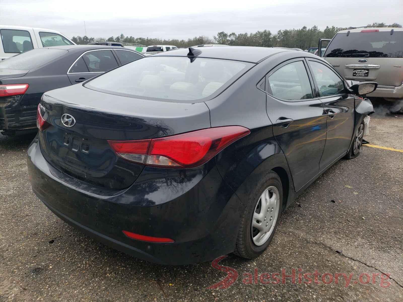 5NPDH4AE4GH781811 2016 HYUNDAI ELANTRA