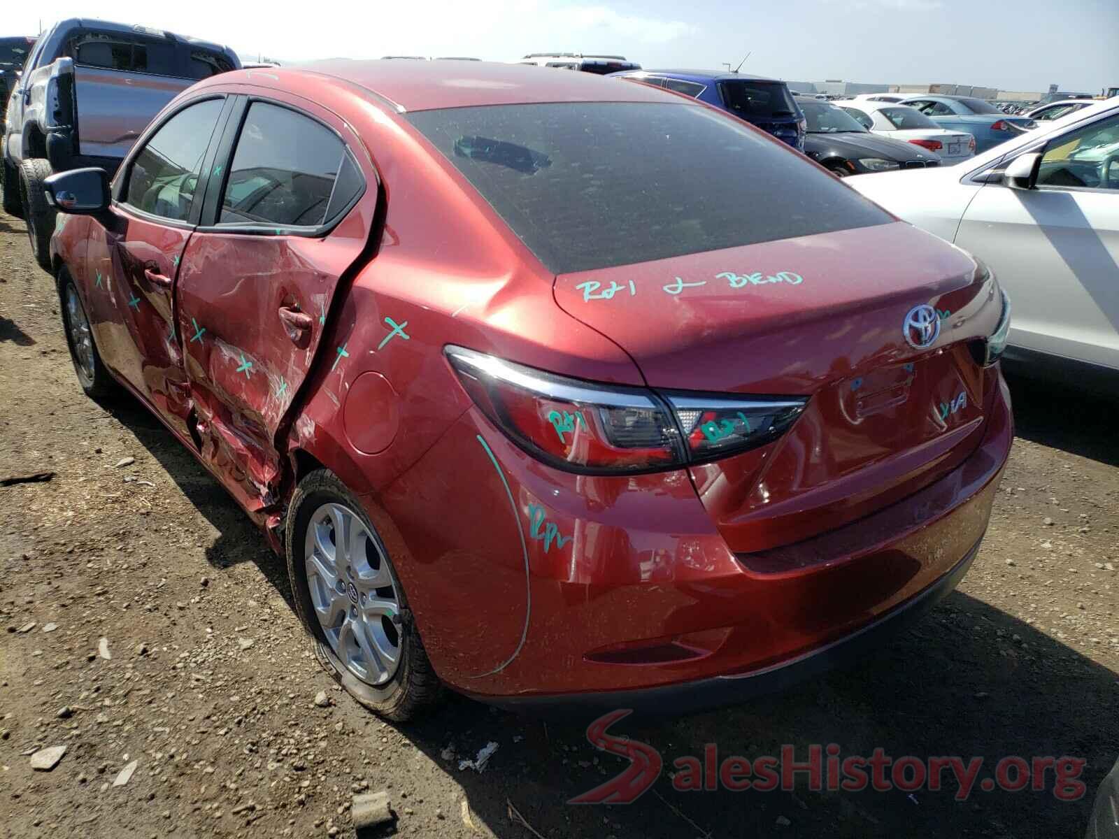 3MYDLBYVXHY190252 2017 TOYOTA YARIS