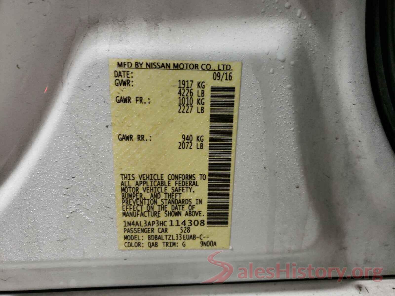 1N4AL3AP3HC114308 2017 NISSAN ALTIMA