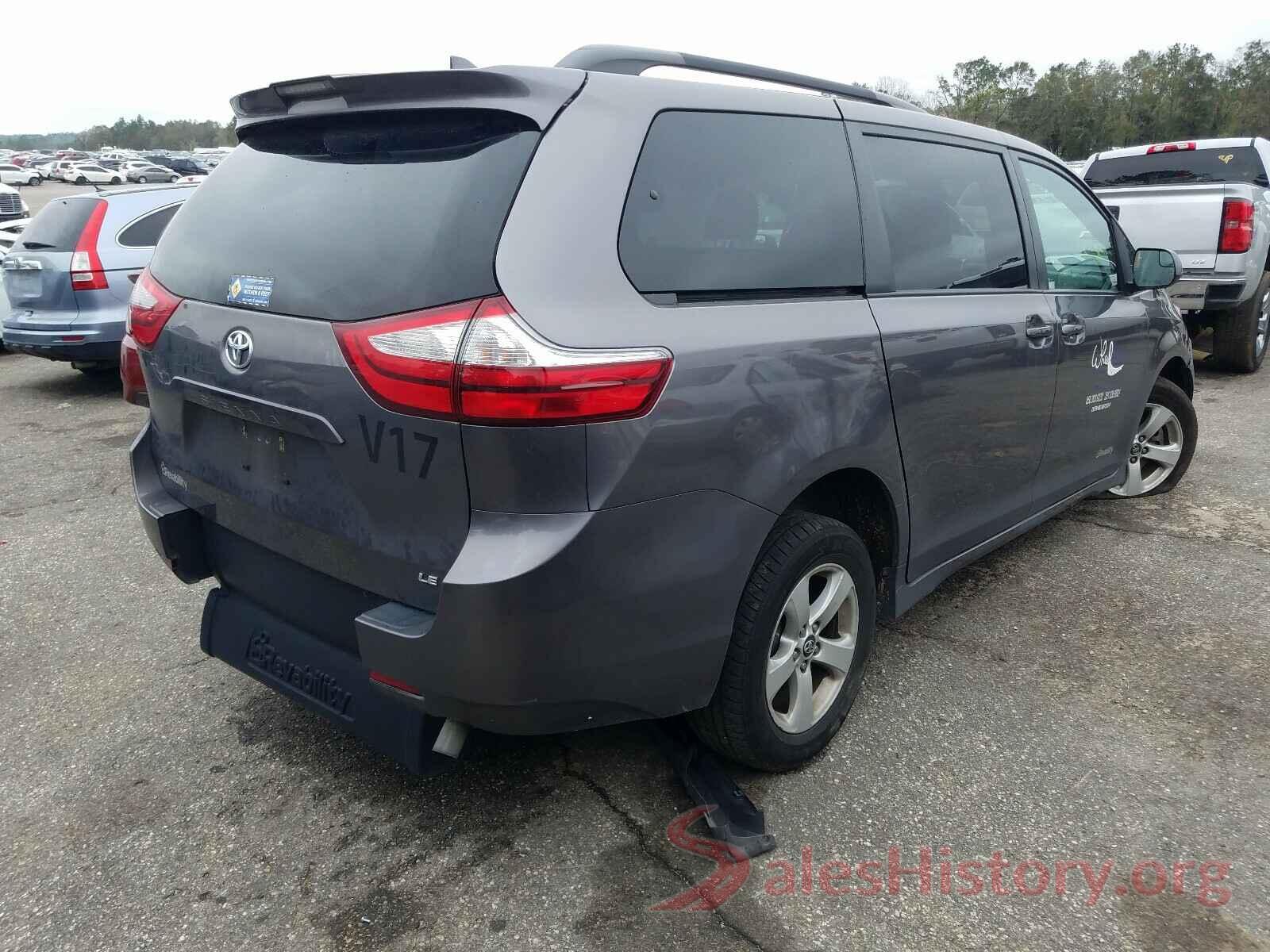 5TDKZ3DC0JS910511 2018 TOYOTA SIENNA