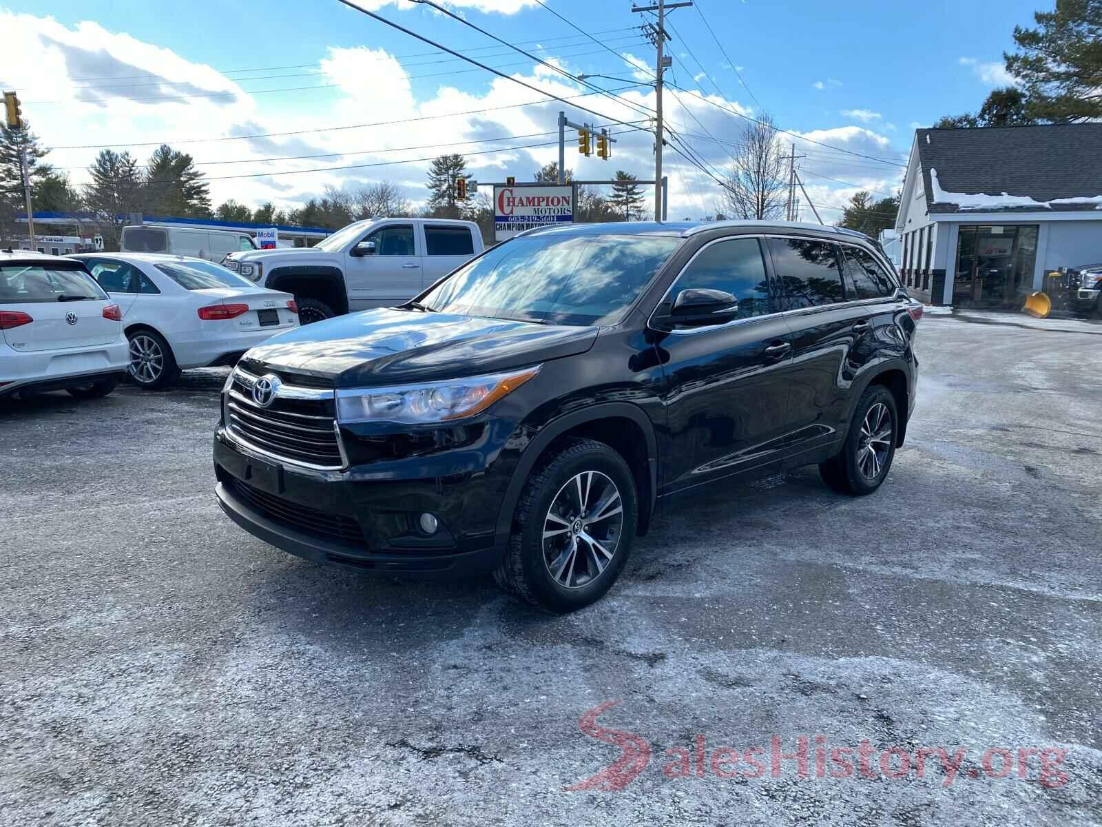 5TDJKRFH1GS312870 2016 TOYOTA HIGHLANDER