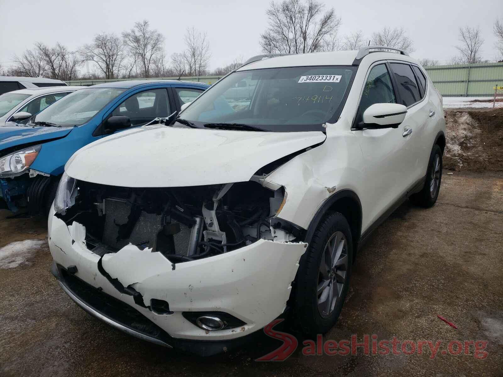 5N1AT2MV8GC749114 2016 NISSAN ROGUE